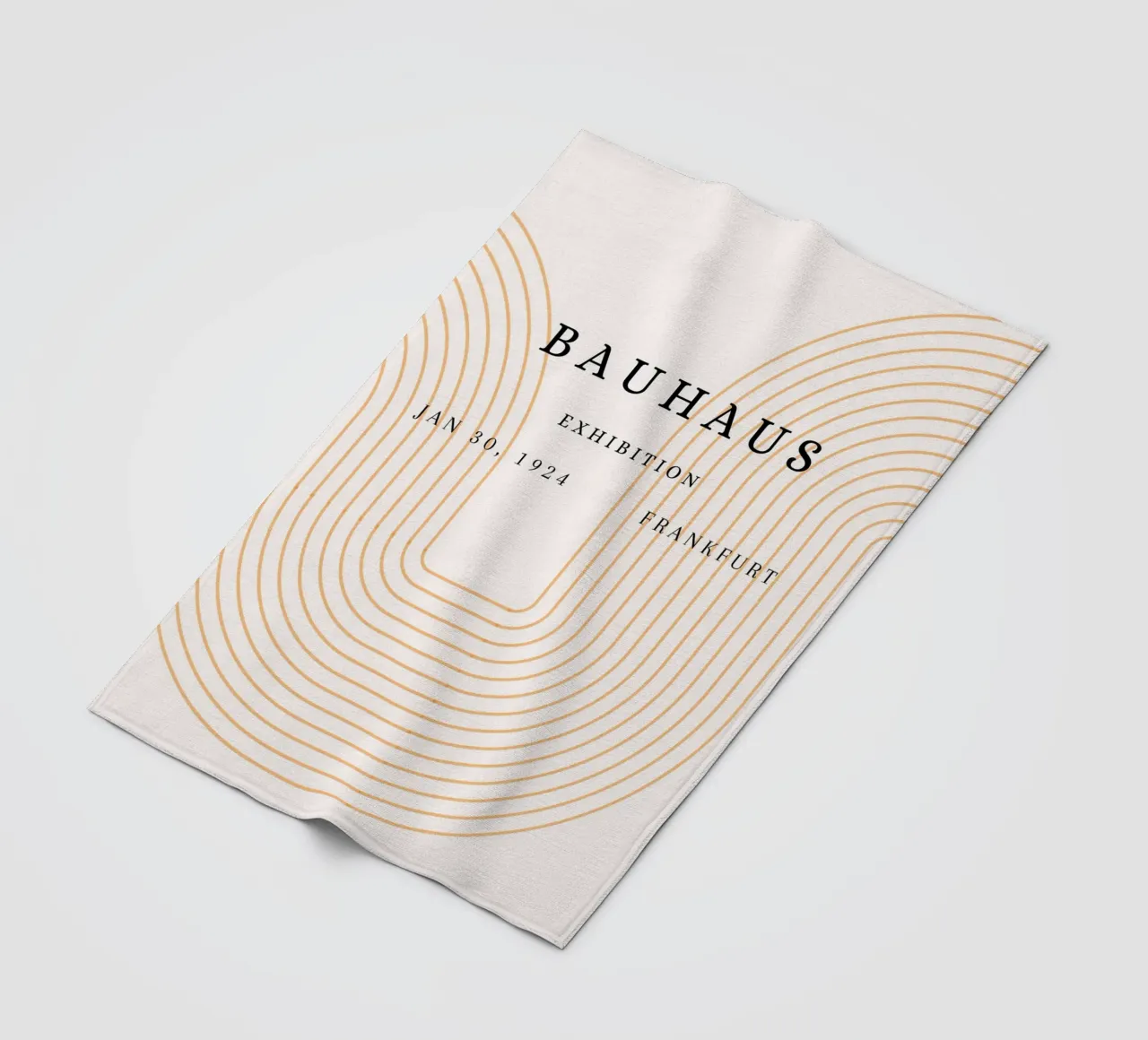 Mostra Bauhaus 1924 Poster con archi geometrici coperta in pile da NorwesClub