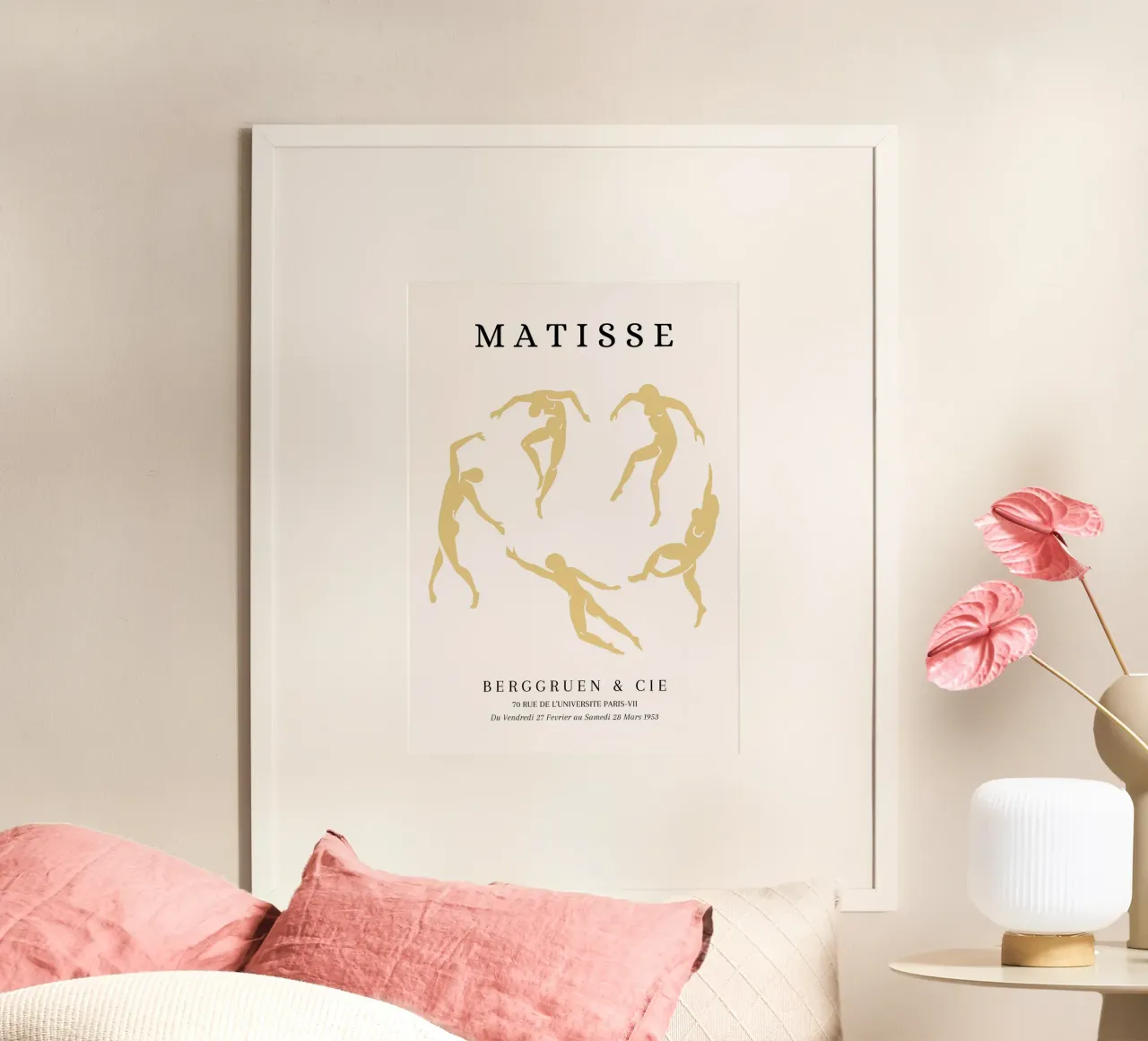 Matisse La danza ritagliata Manifesto d'epoca della mostra poster con telaio in plastica da NorwesClub