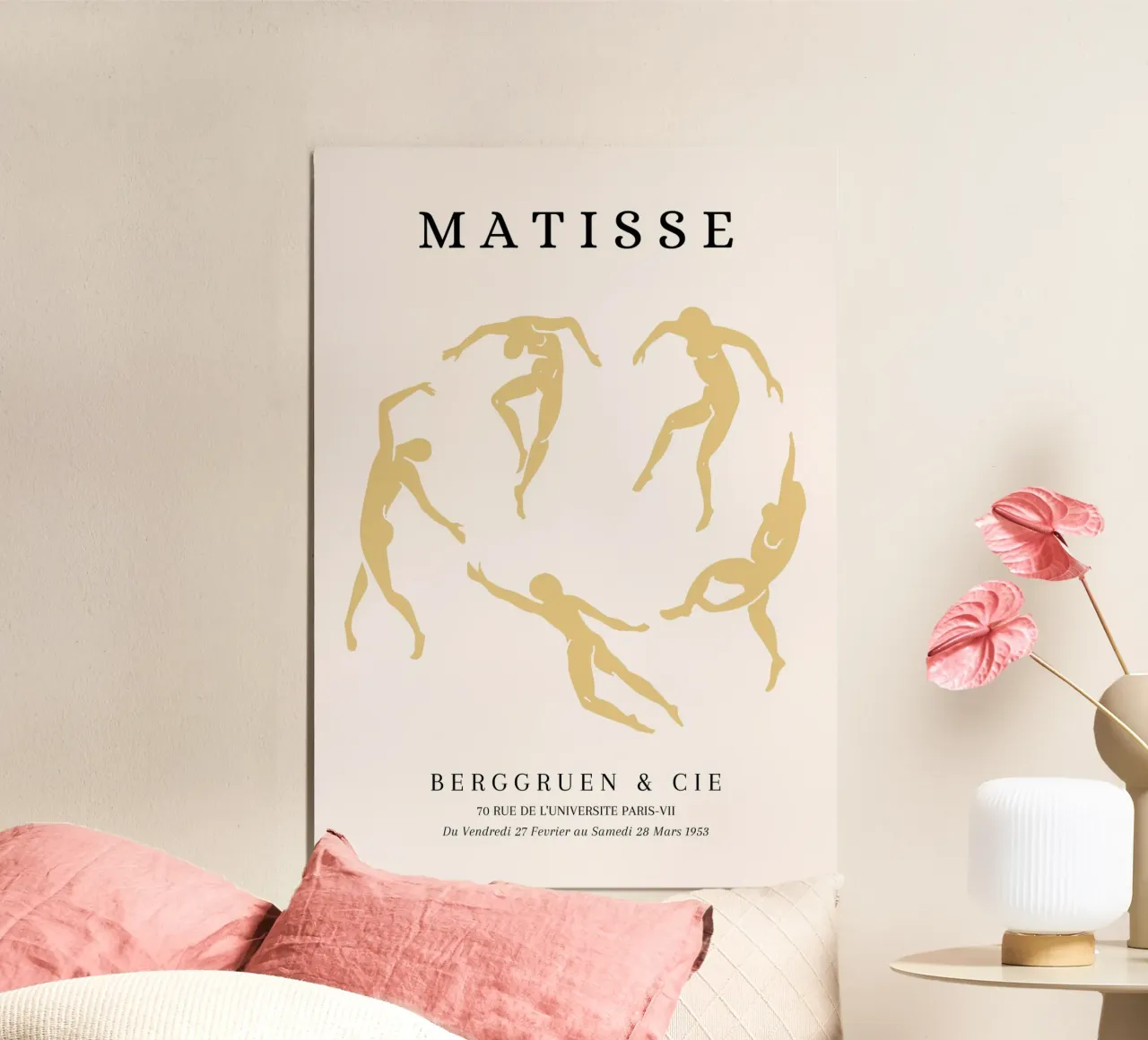 Matisse La danza ritagliata Manifesto d'epoca della mostra poster con telaio in plastica da NorwesClub