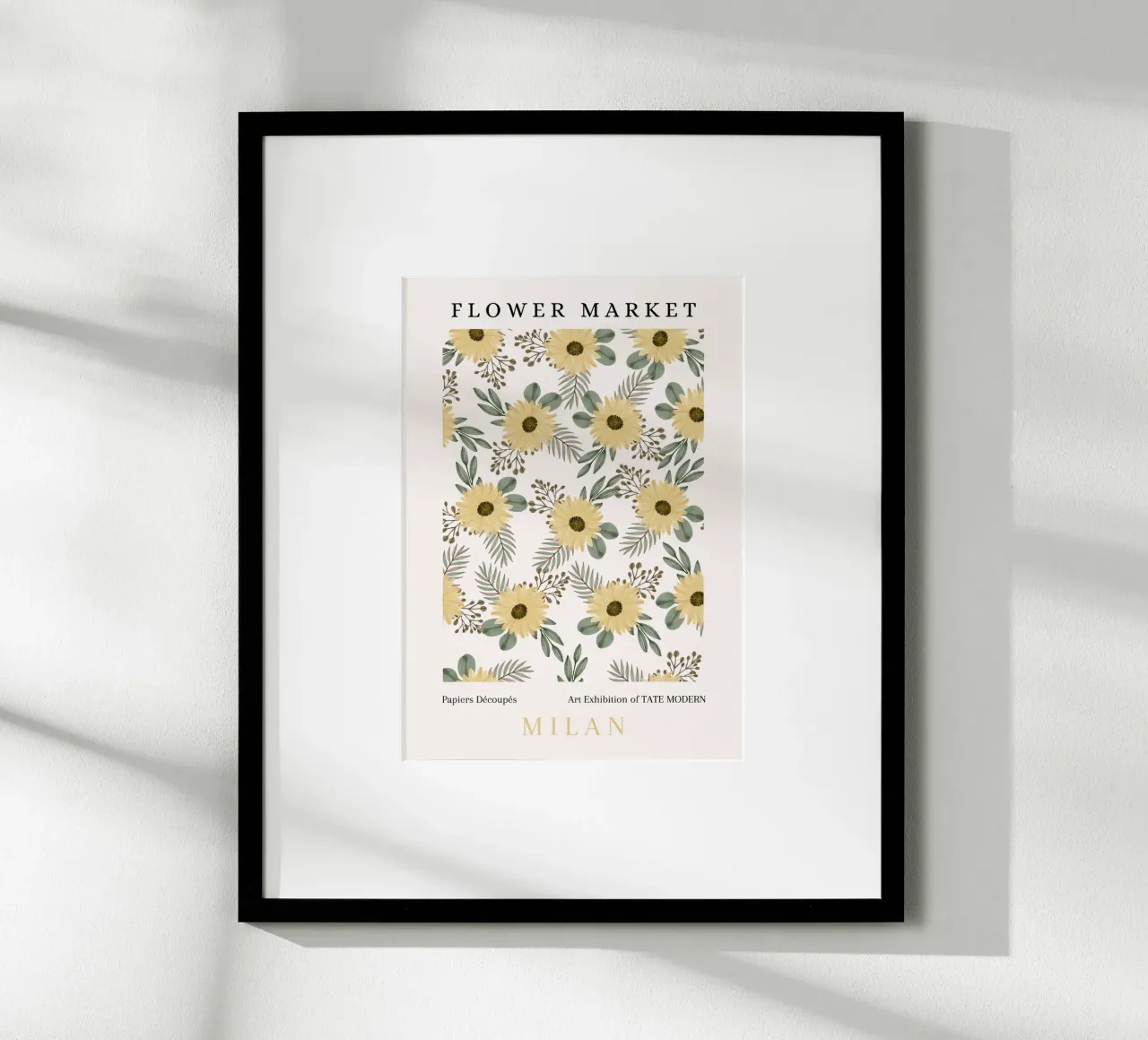 Poster espositivo del Mercato dei Fiori Girasole Botanico poster da NorwesClub