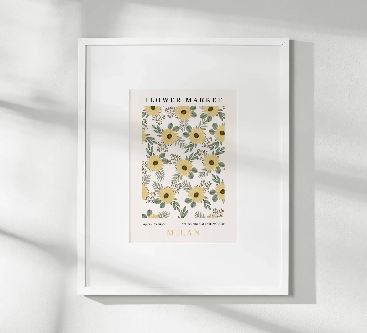 Poster espositivo del Mercato dei Fiori Girasole Botanico poster da NorwesClub