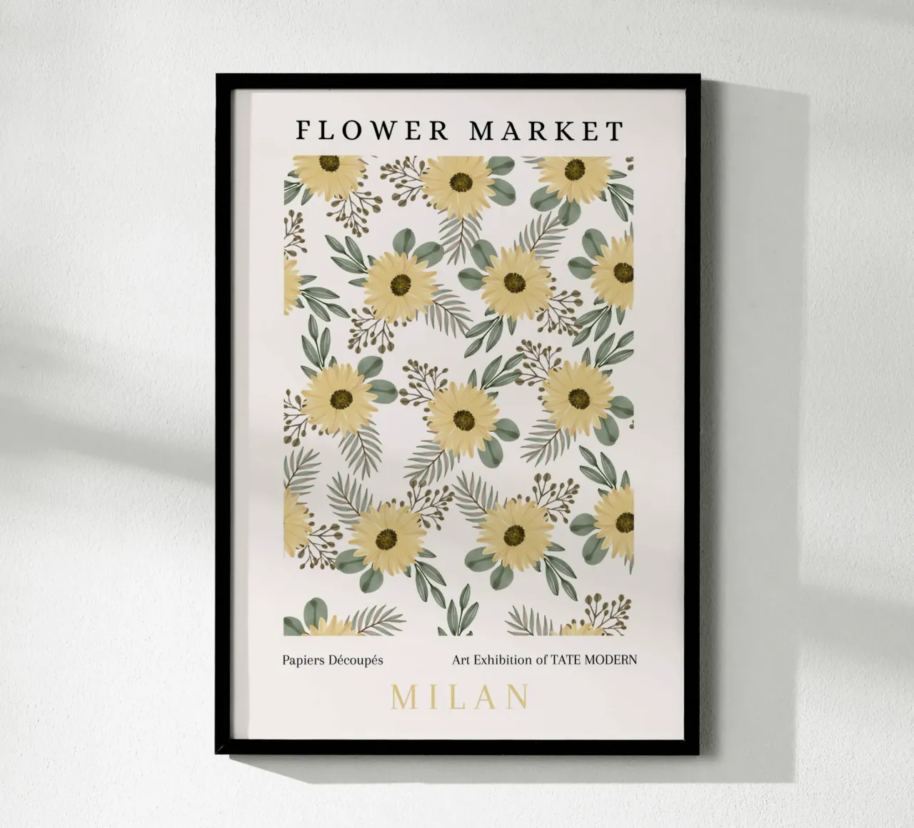 Poster espositivo del Mercato dei Fiori Girasole Botanico poster da NorwesClub