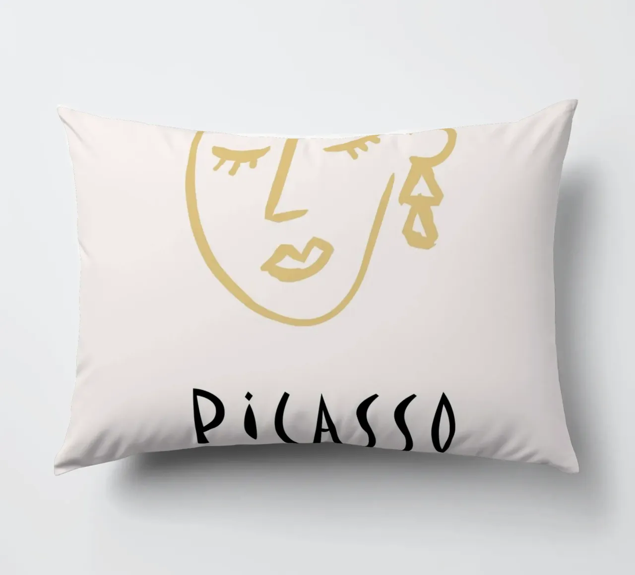Picasso Musee d'Antibes Viso astratto Poster d'epoca cuscino da NorwesClub
