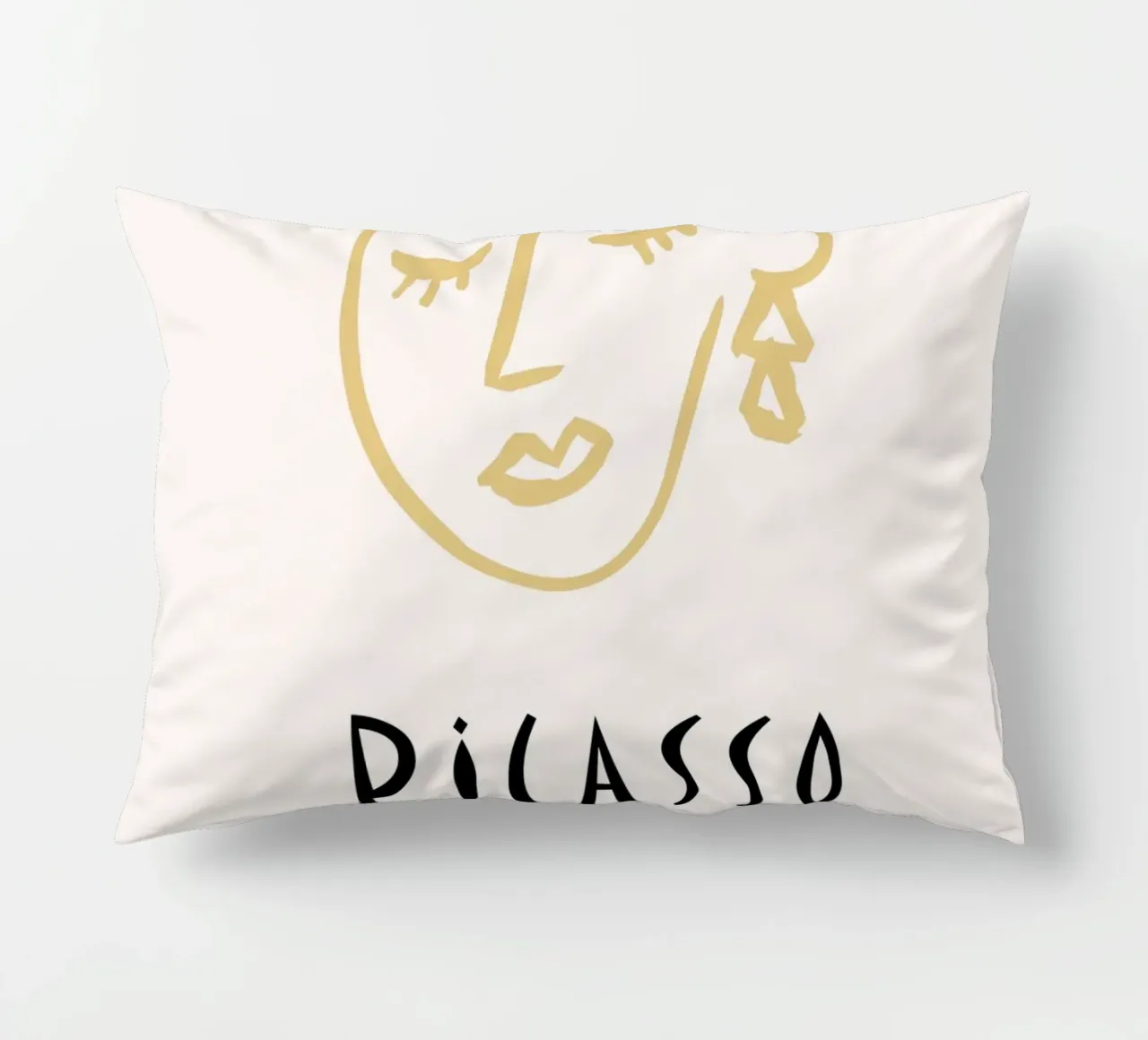 Picasso Musee d'Antibes Viso astratto Poster d'epoca cuscino da NorwesClub
