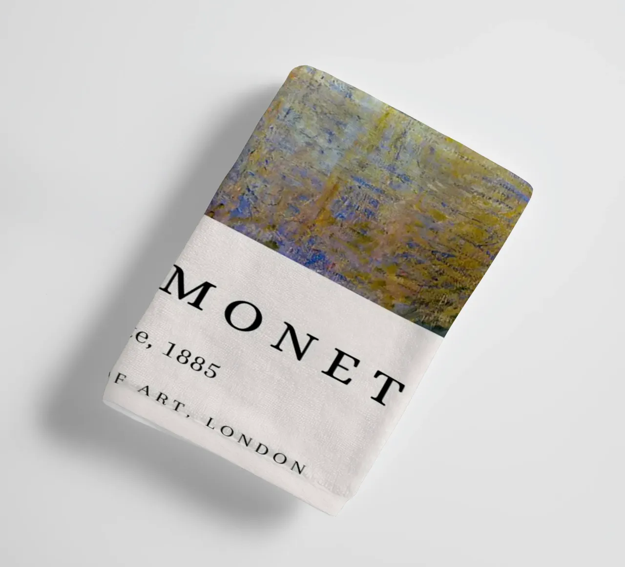 Claude Monet Il fiume Epte Poster museale d'epoca asciugamano da bagno da NorwesClub