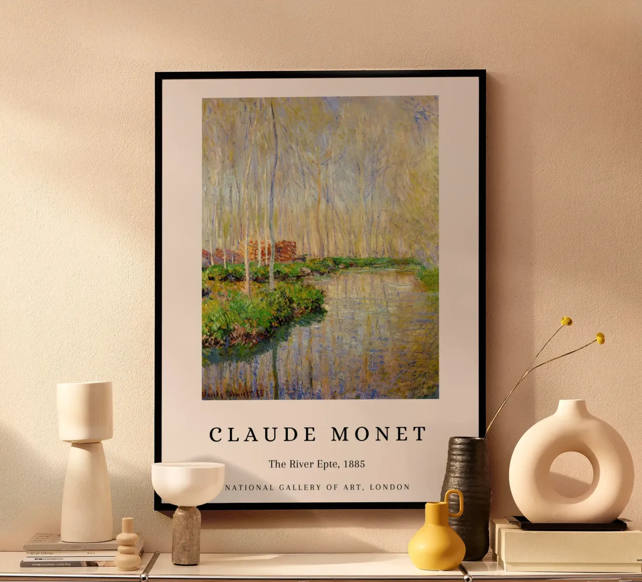 Claude Monet Il fiume Epte Poster museale d'epoca carta hahnemühle da NorwesClub