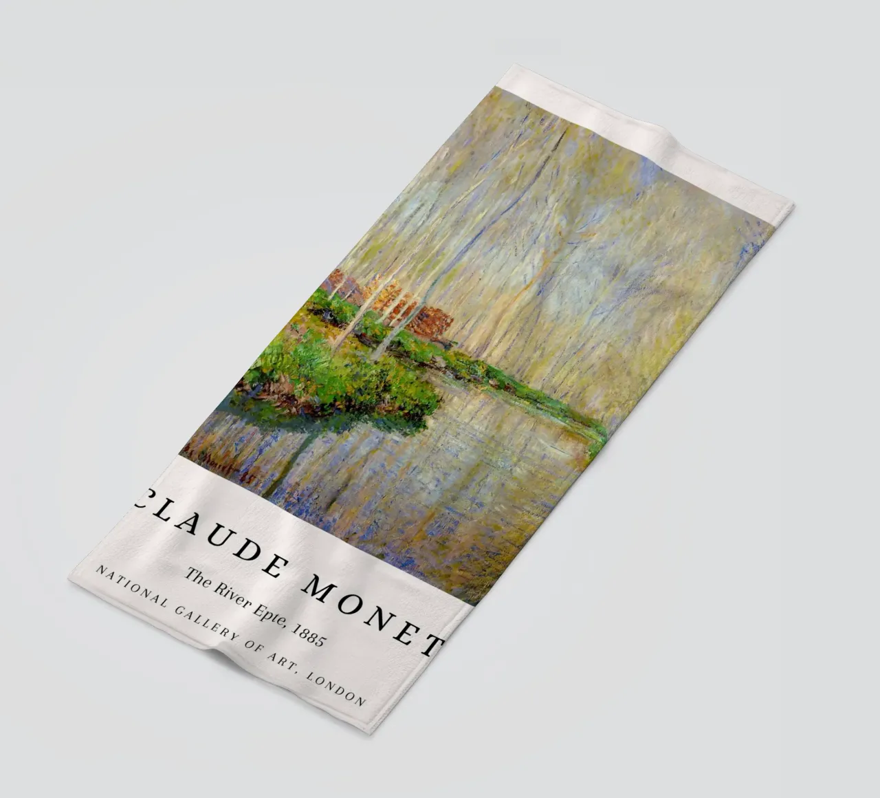 Claude Monet Il fiume Epte Poster museale d'epoca telo mare da NorwesClub