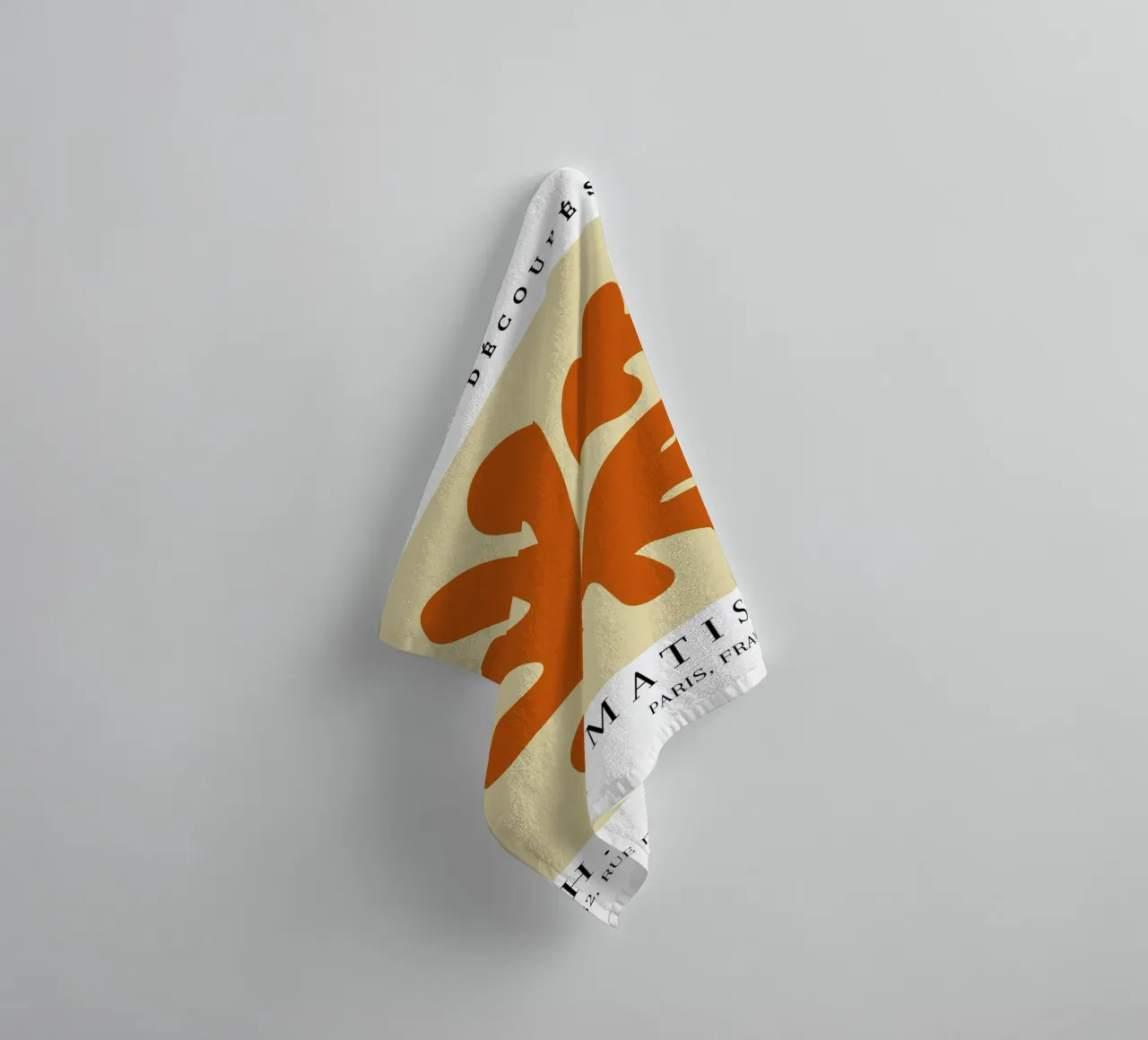 Matisse Papiers Découpés Abstract Shape Vintage Poster towel by NorwesClub