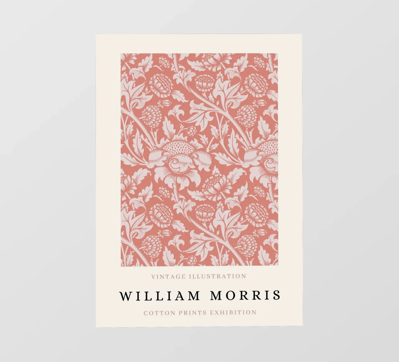 William Morris Chrysanthemum - Manifesto d'esposizione d'epoca pellicola backlit da NorwesClub