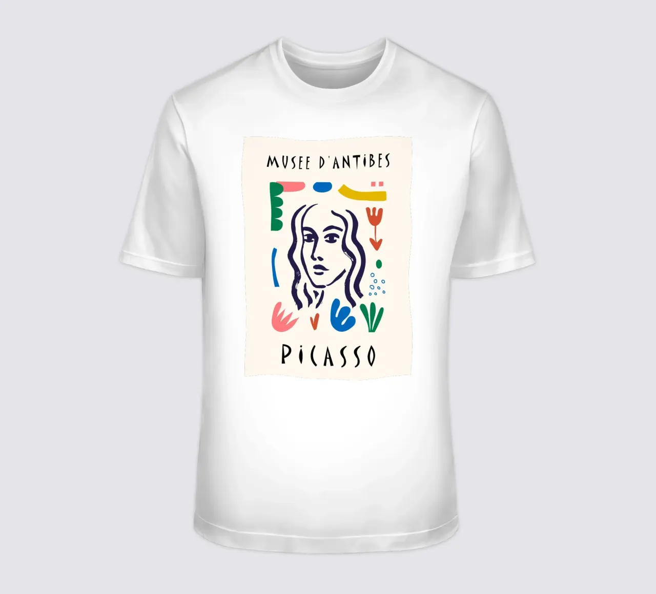 Poster astratto colorato Picasso Musee d'Antibes t-shirt da NorwesClub