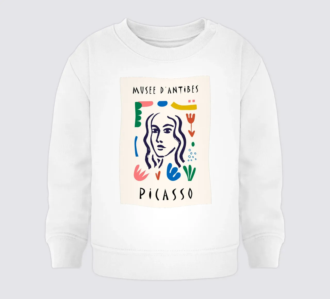 Poster astratto colorato Picasso Musee d'Antibes felpa neonato da NorwesClub