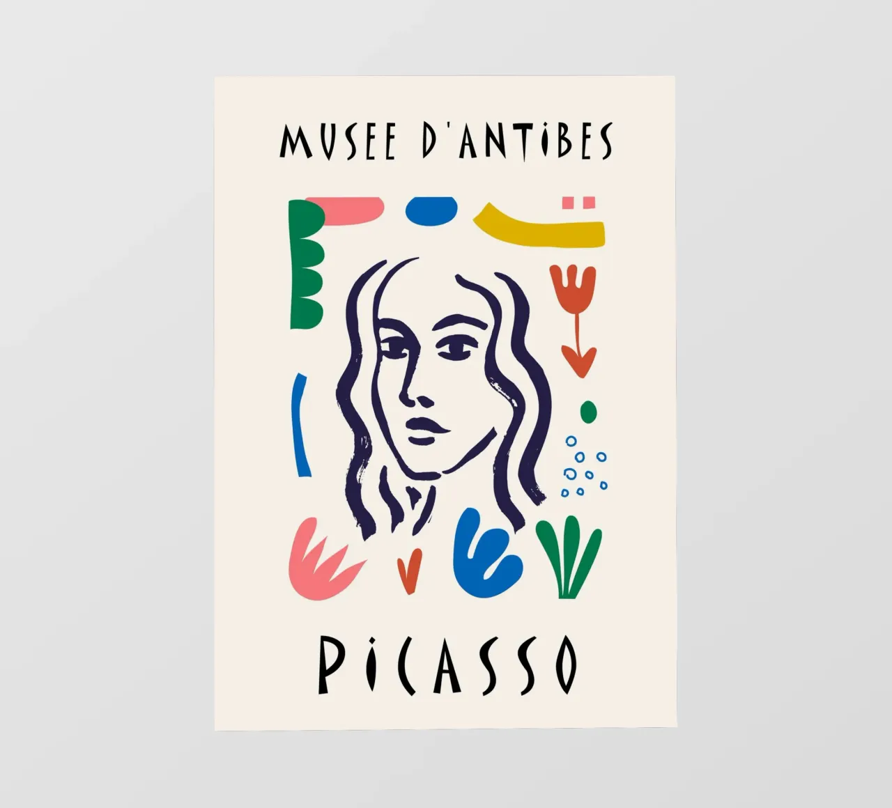 Poster astratto colorato Picasso Musee d'Antibes pellicola backlit da NorwesClub