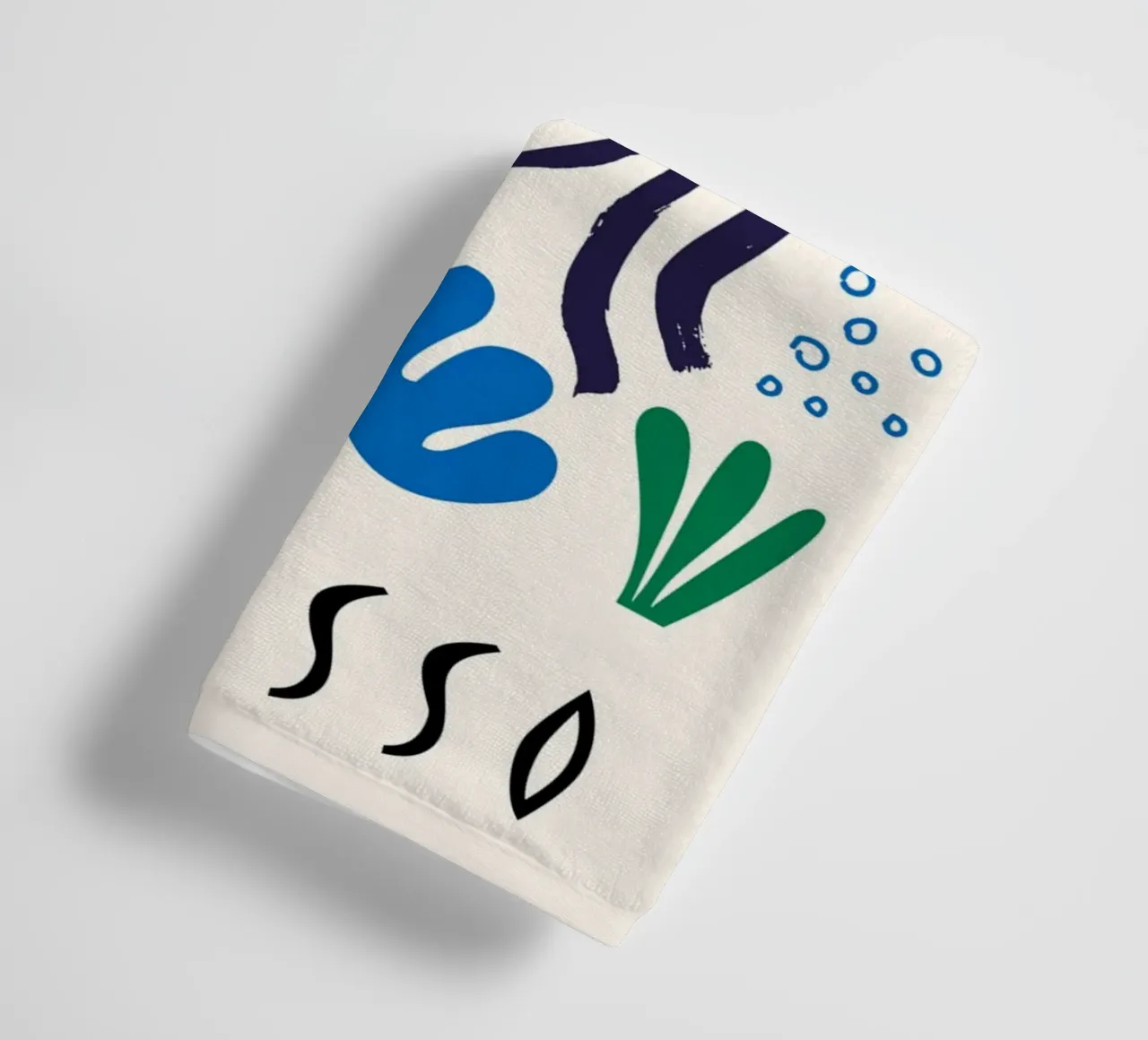 Poster astratto colorato Picasso Musee d'Antibes asciugamano da bagno da NorwesClub