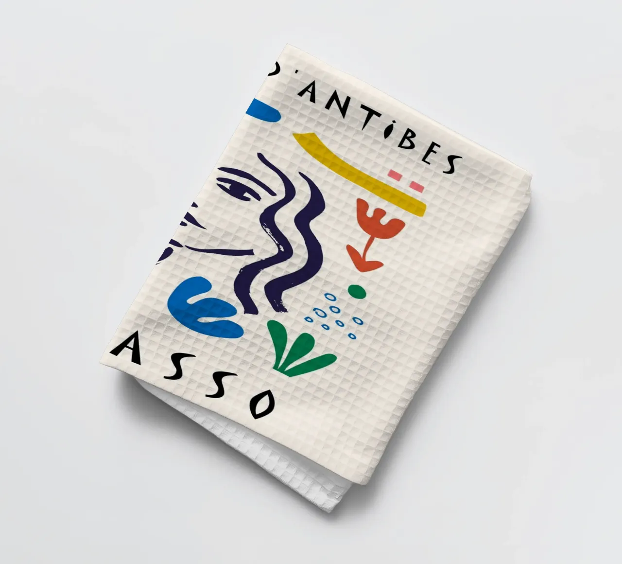 Poster astratto colorato Picasso Musee d'Antibes canovaccio da cucina da NorwesClub