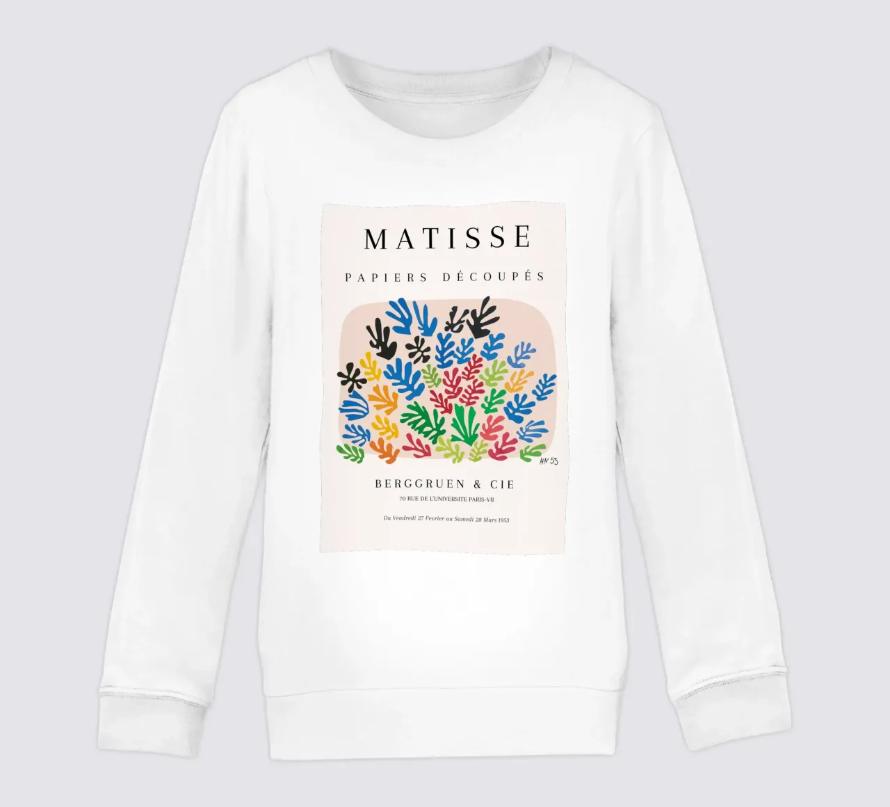 Matisse La Gerbe The Sheaf Cut-outs Vintage Poster kids sweatshirt by NorwesClub