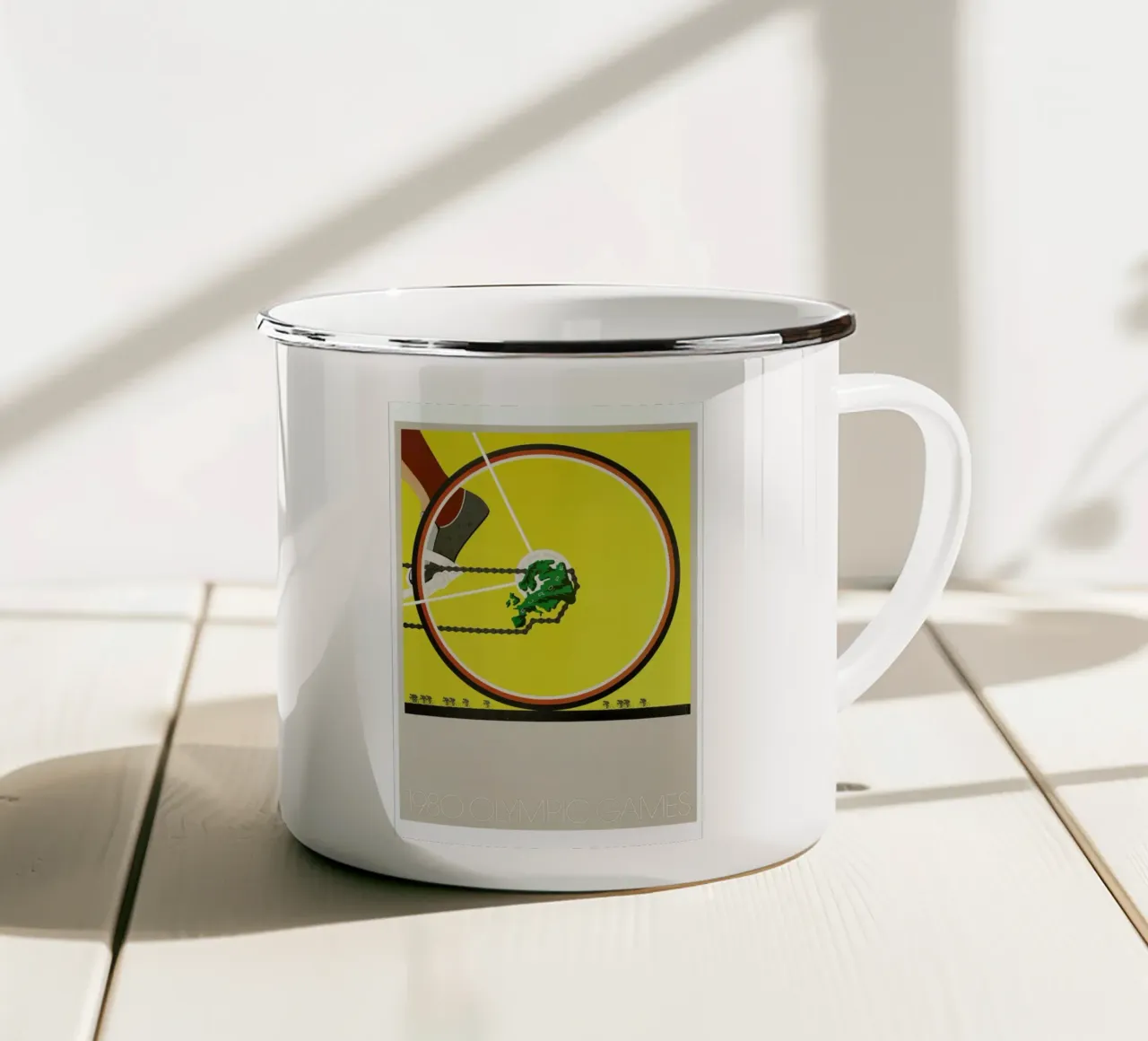bike1 tazza in smalto da Robert Livingston