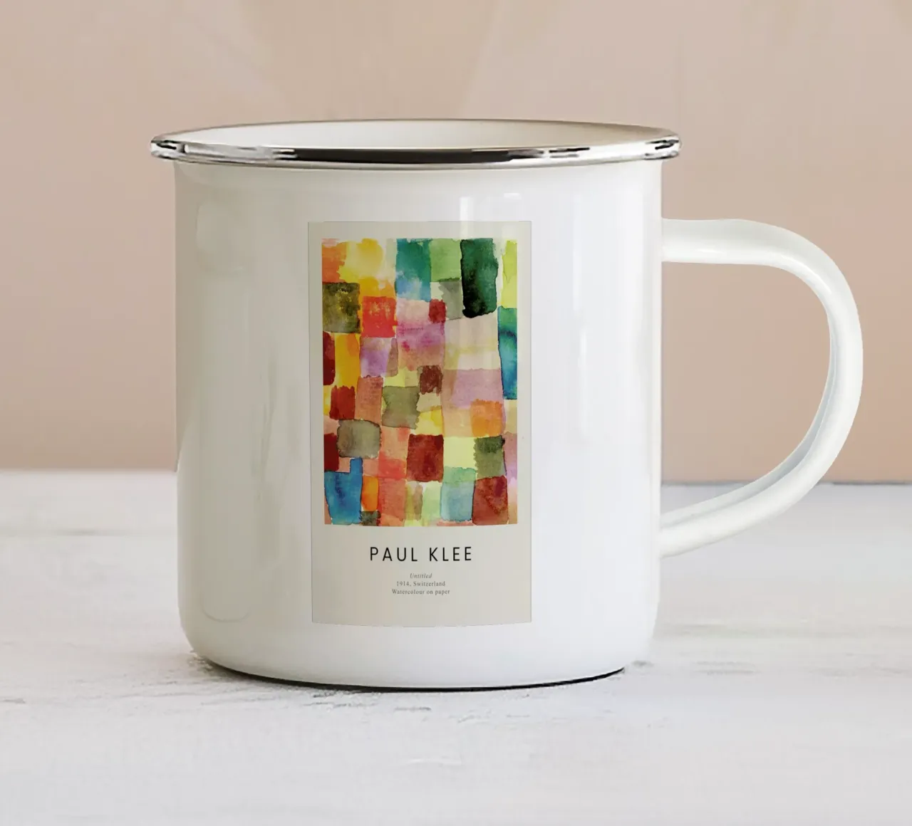 Klee - Untitled, 1914 enamel mug by Vintage by JUNIQE