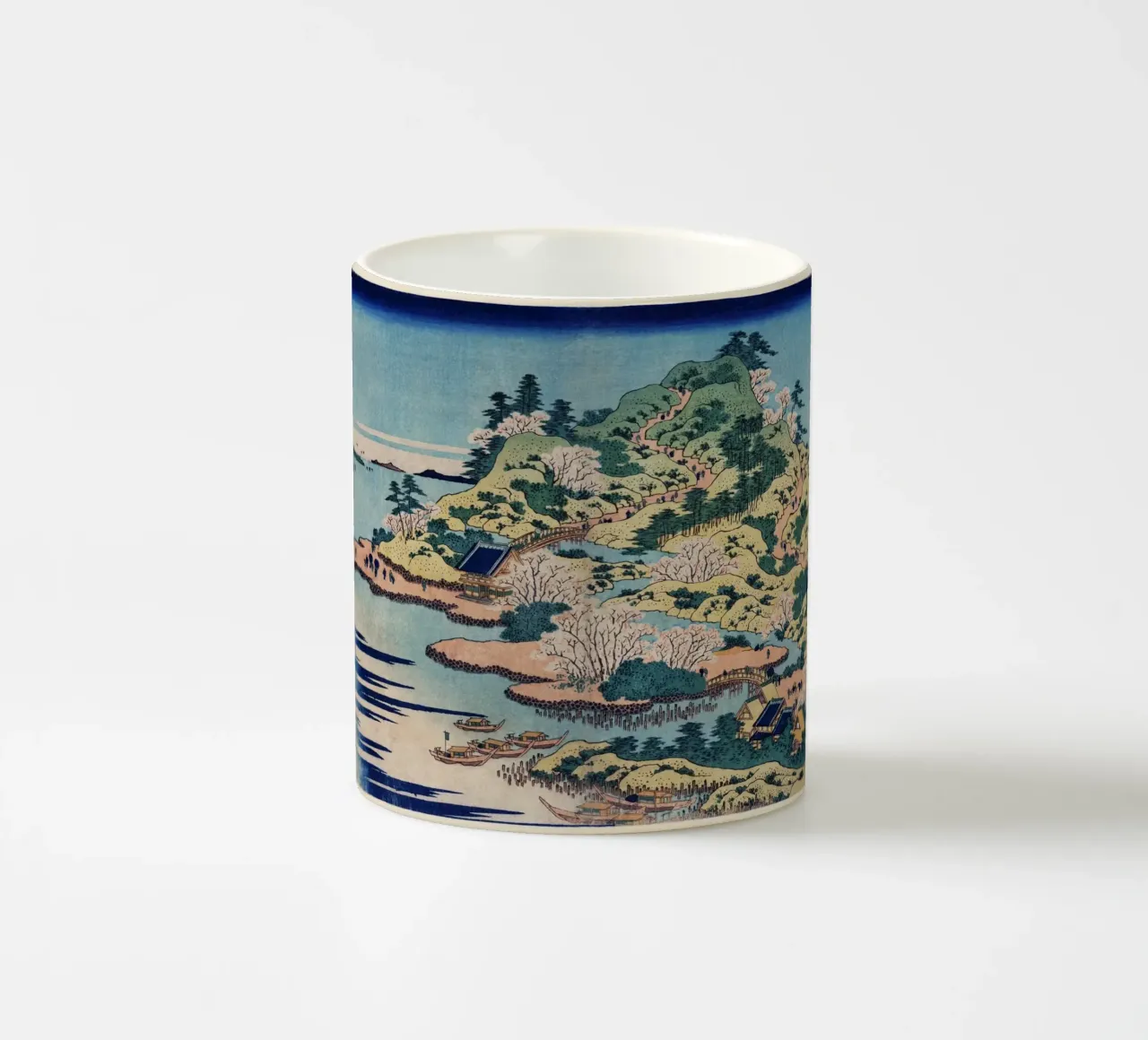 Hokusai Japans Kustlandschap Traditionele Print keramische mok van NorwesClub