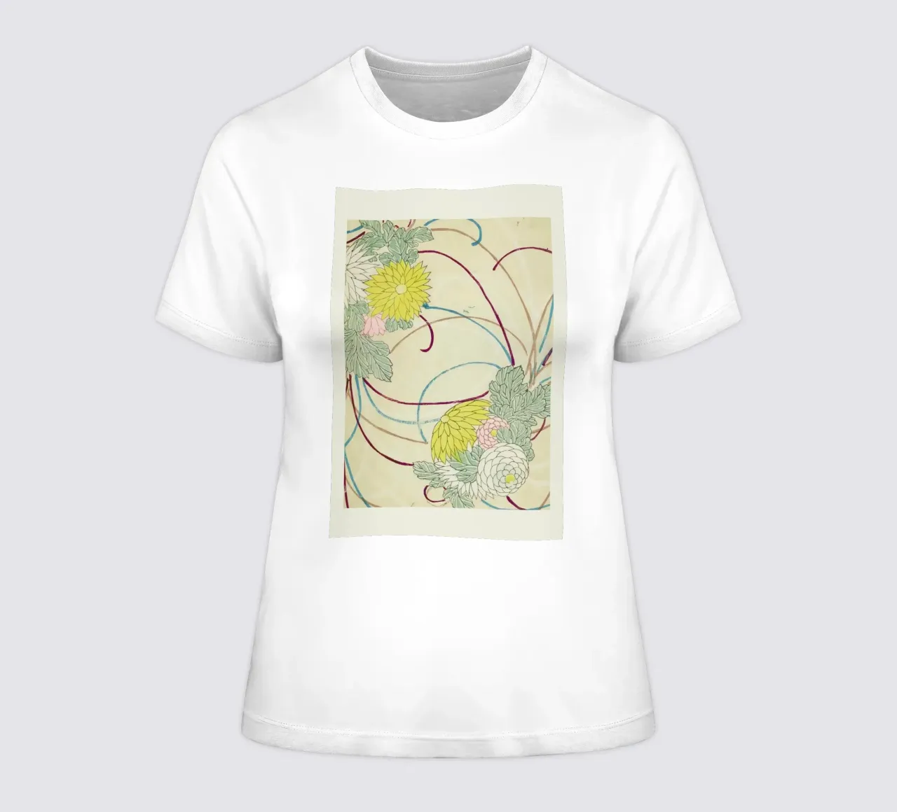 Shin-Bijutsukai - Floral Lines camiseta de mujer de Vintage by JUNIQE
