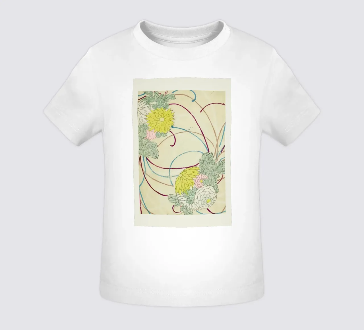 Shin-Bijutsukai - Floral Lines Baby T-Shirt von Vintage by JUNIQE