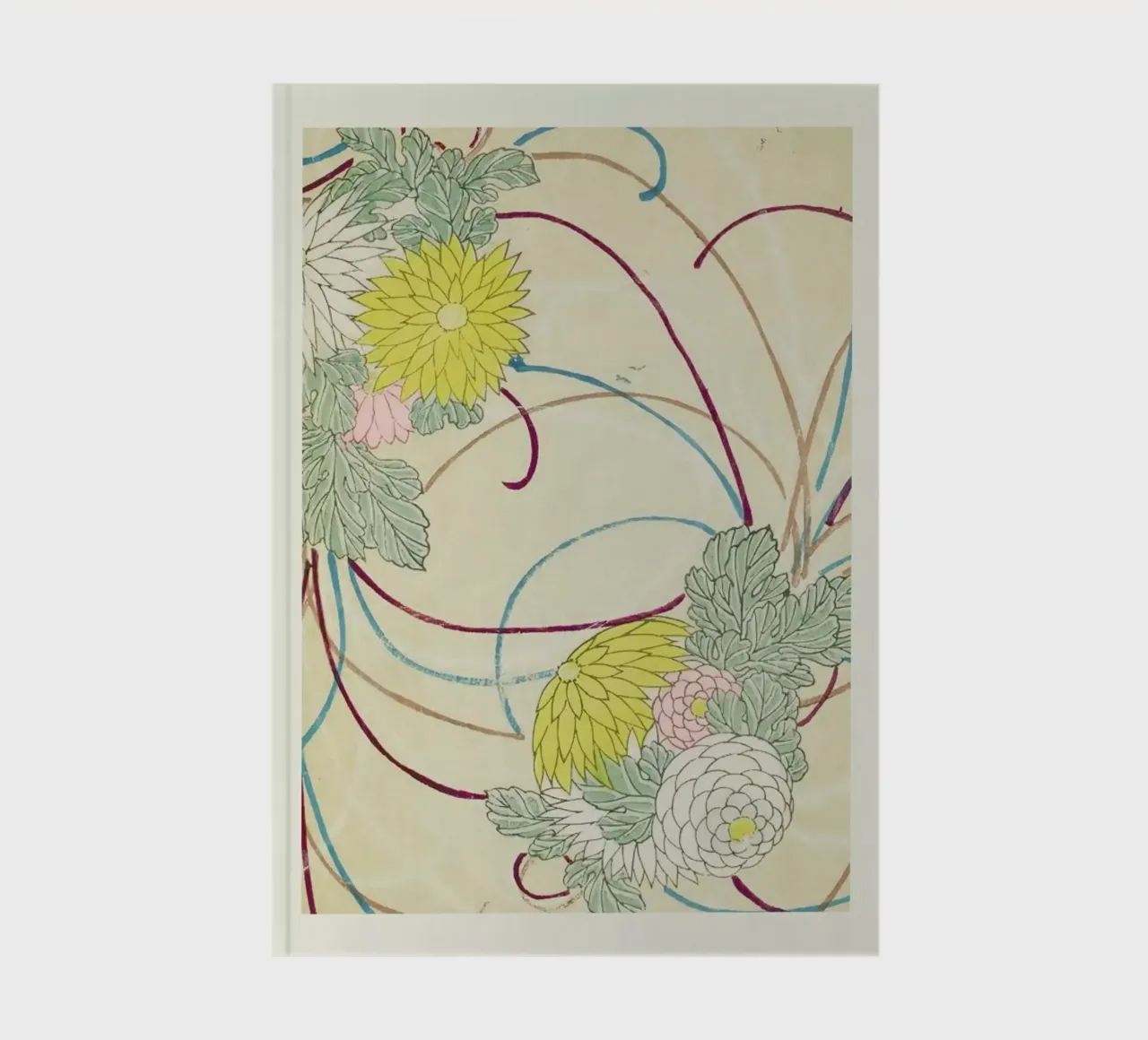 Shin-Bijutsukai - Floral Lines notebook by Vintage by JUNIQE