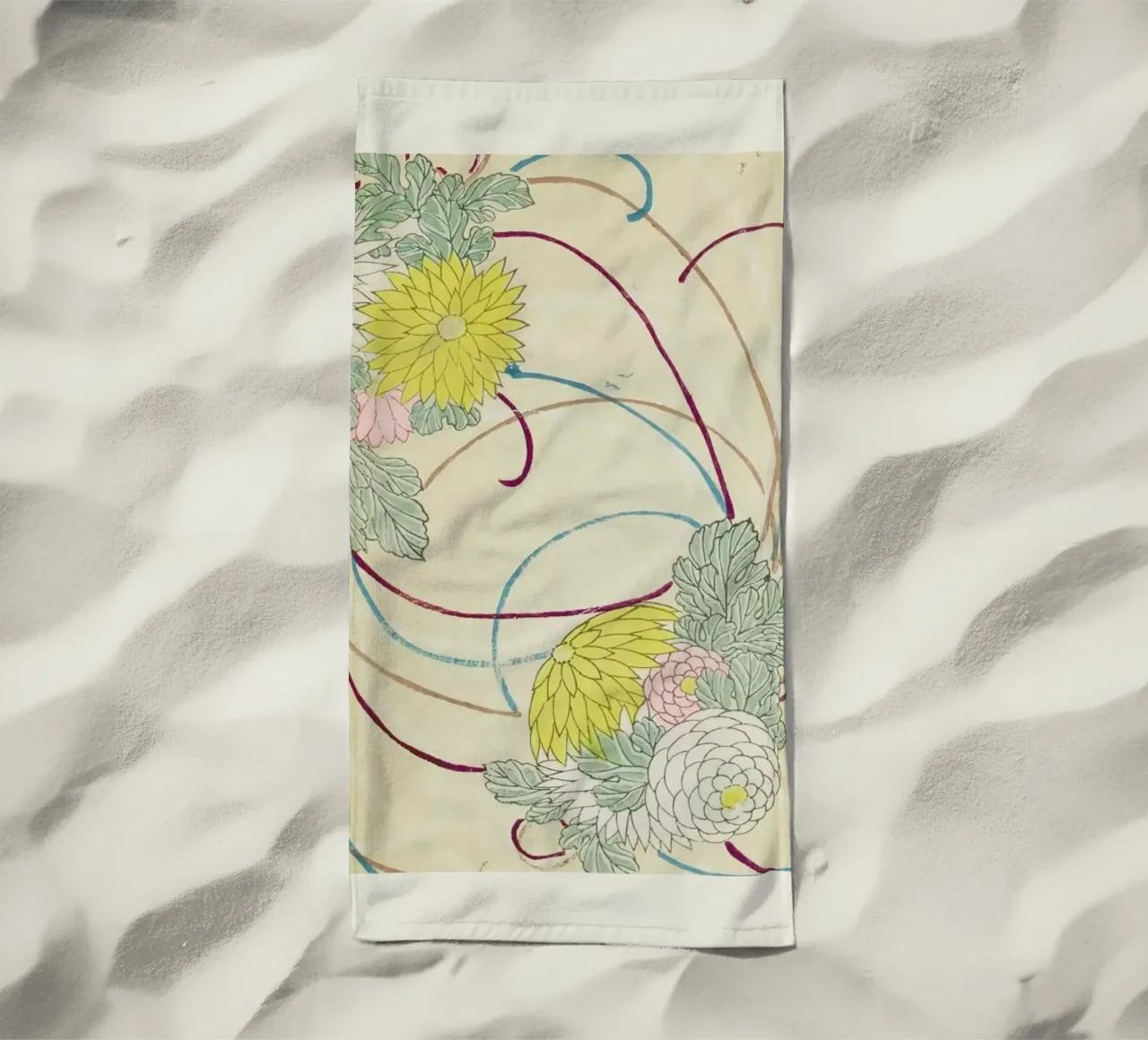 Shin-Bijutsukai - Floral Lines telo mare da Vintage by JUNIQE