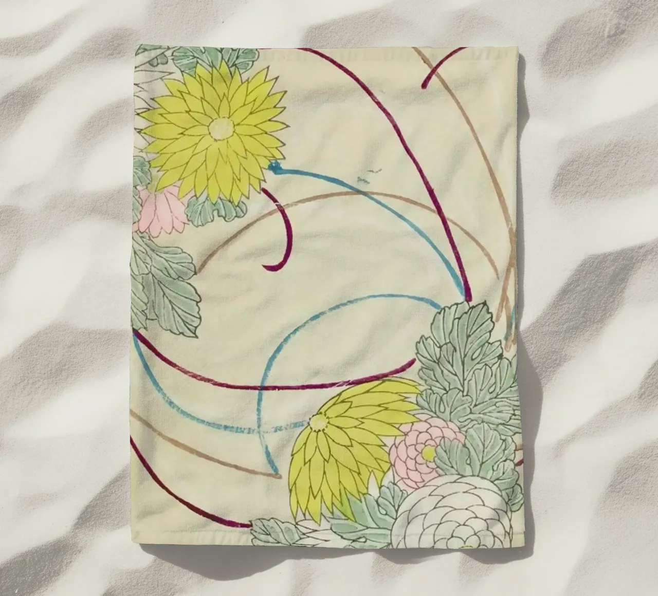 Shin-Bijutsukai - Floral Lines telo mare da Vintage by JUNIQE