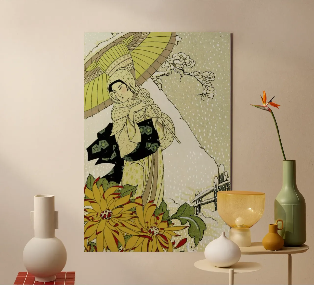 Blanche - Snow in Japan alluminio dibond da ARTOTHEK