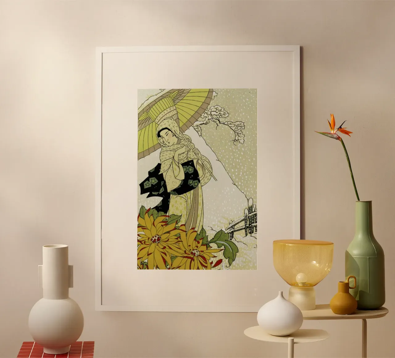 Blanche - Snow in Japan poster da ARTOTHEK