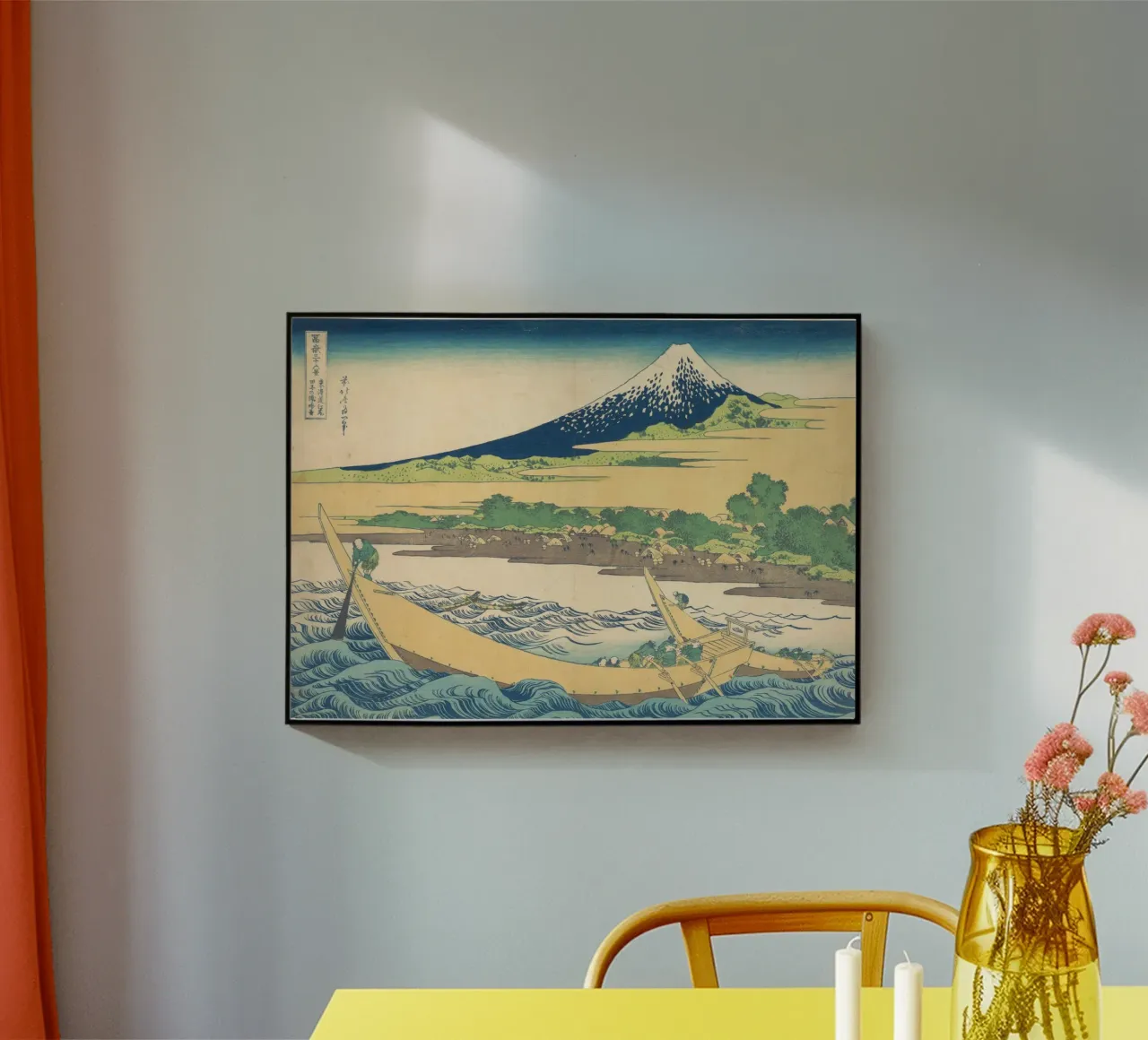 Hokusai Mount Fuji Tago Bay Shore Iconic Ukiyo-e Print acrylic glass by NorwesClub