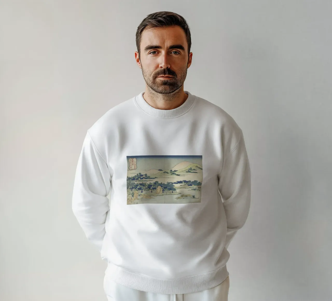 Hokusai Ryūkyū Islands Landscape Impresión tradicional sudadera de NorwesClub