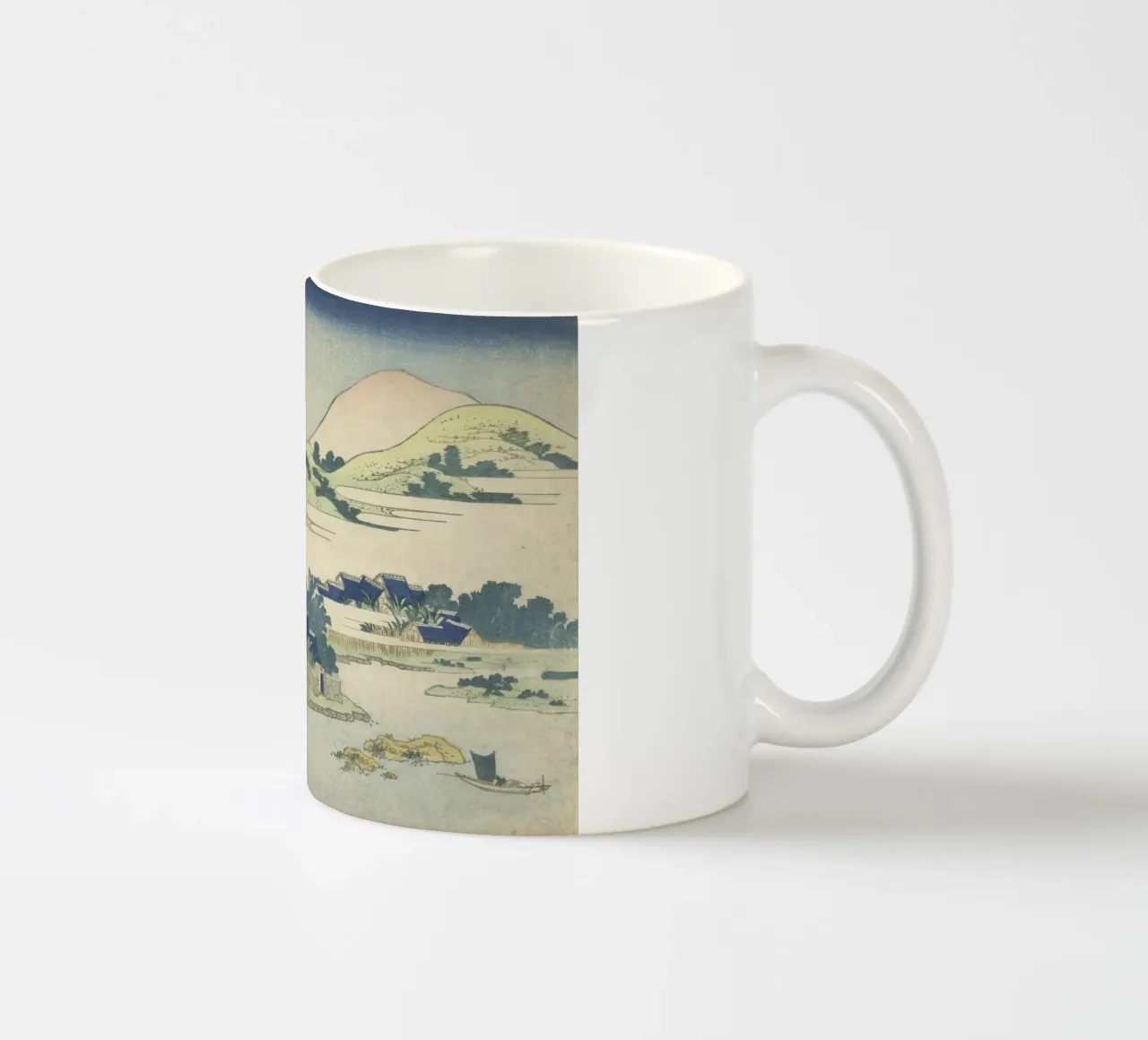 Hokusai Ryūkyū-eilanden landschap Traditionele prent keramische mok van NorwesClub