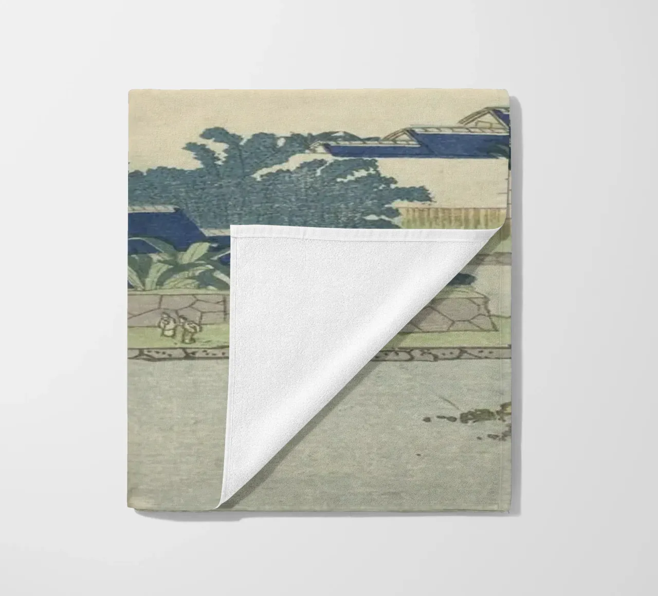 Hokusai Ryūkyū Islands Landscape Traditional Print beach towel by NorwesClub