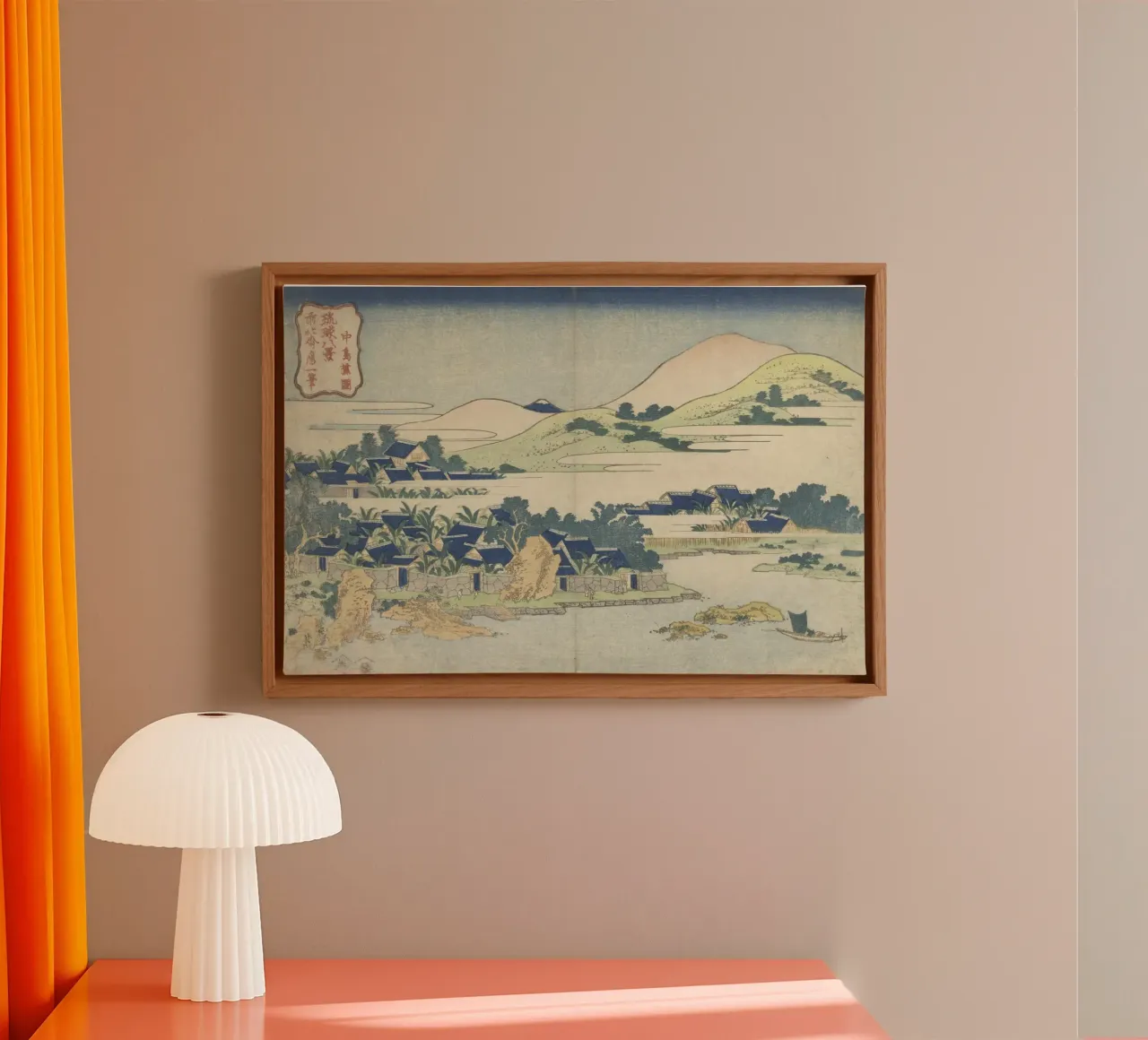 Hokusai Ryūkyū-eilanden landschap Traditionele prent canvas van NorwesClub