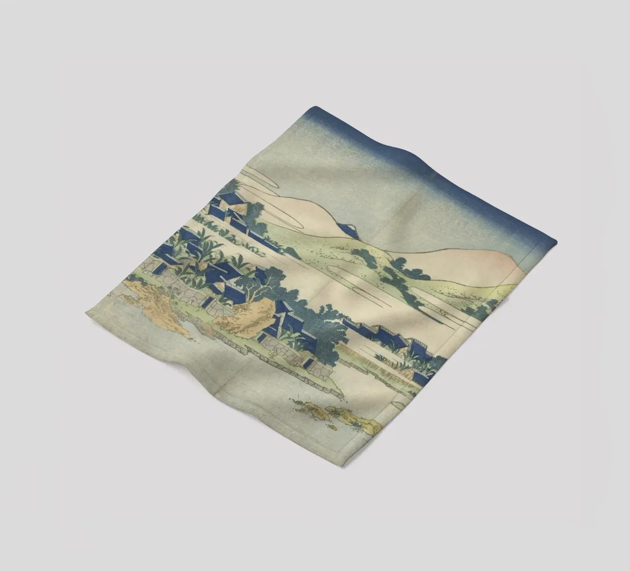 Hokusai Ryūkyū Isole Paesaggio Stampa tradizionale coperta in pile da NorwesClub