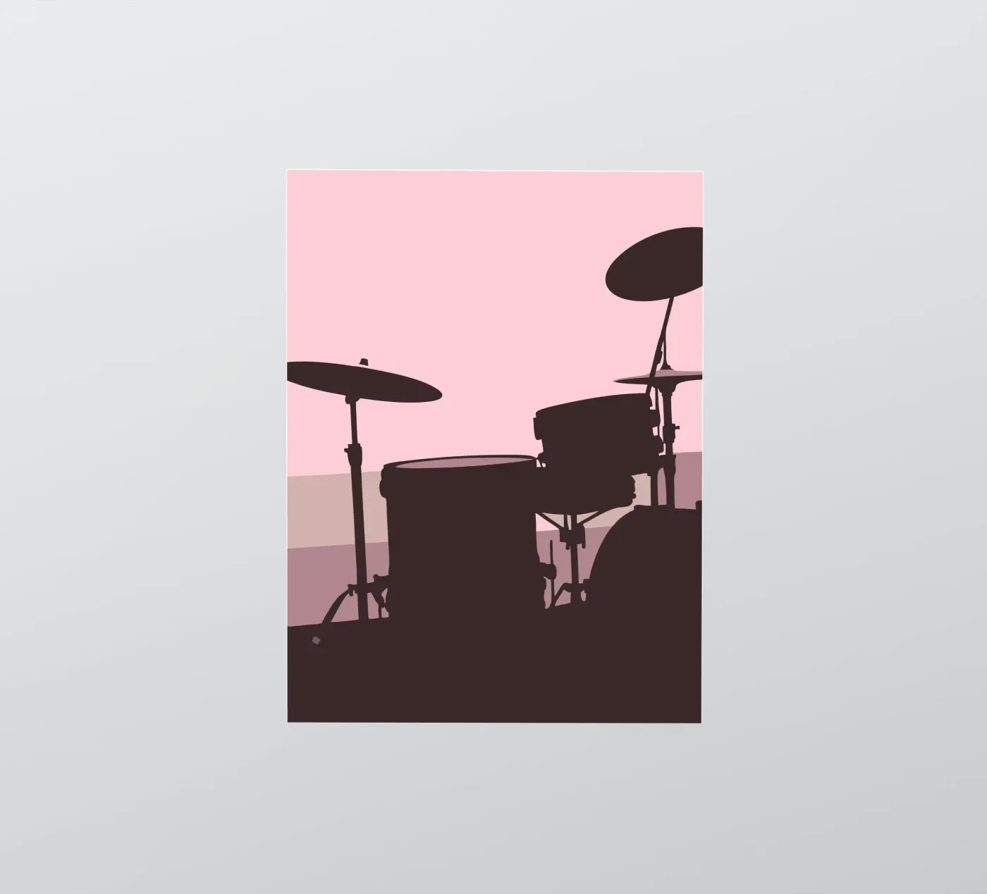 Drumstel sticker van MUSIC EDITION