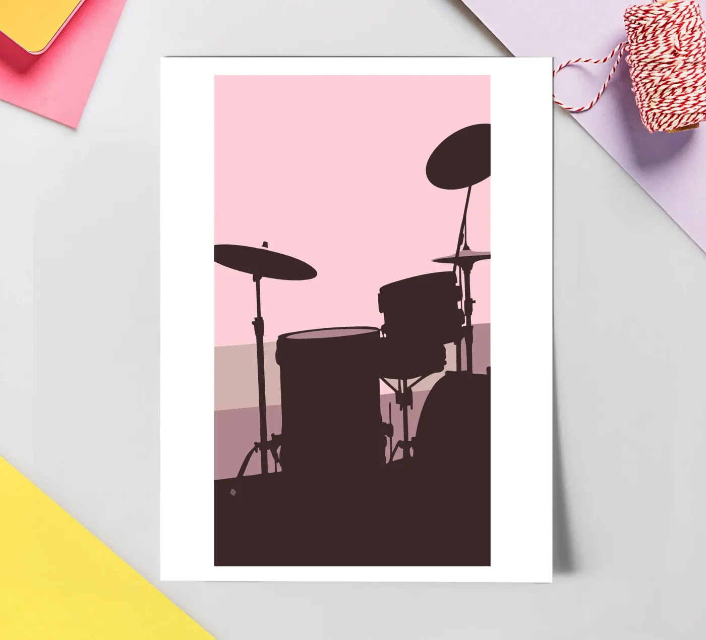 Drum Set Stickerbogen von MUSIC EDITION