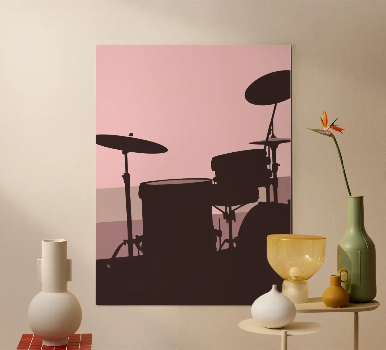 Batteria poster con telaio in legno da MUSIC EDITION