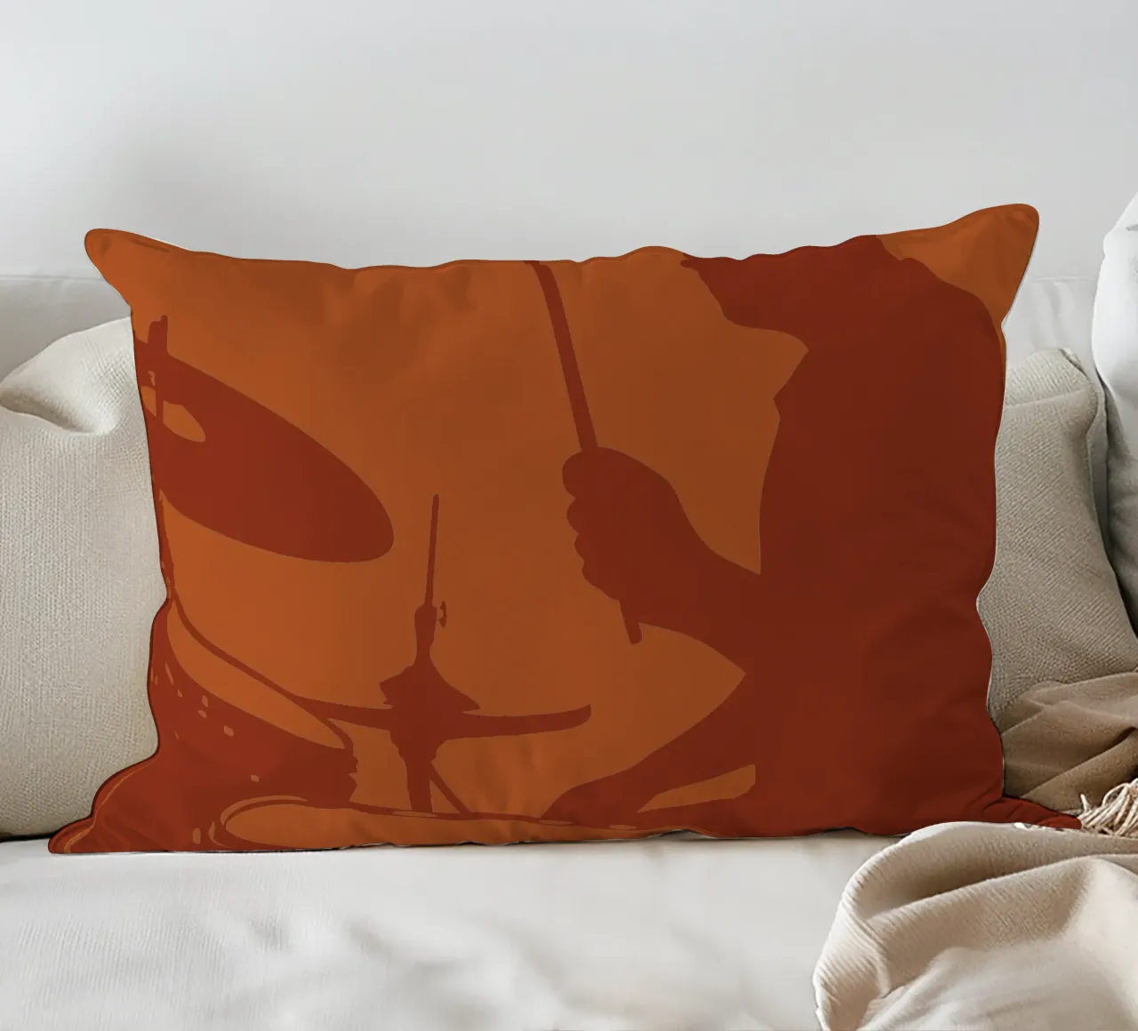 Drummer decorative cushion by MUSIC EDITION
