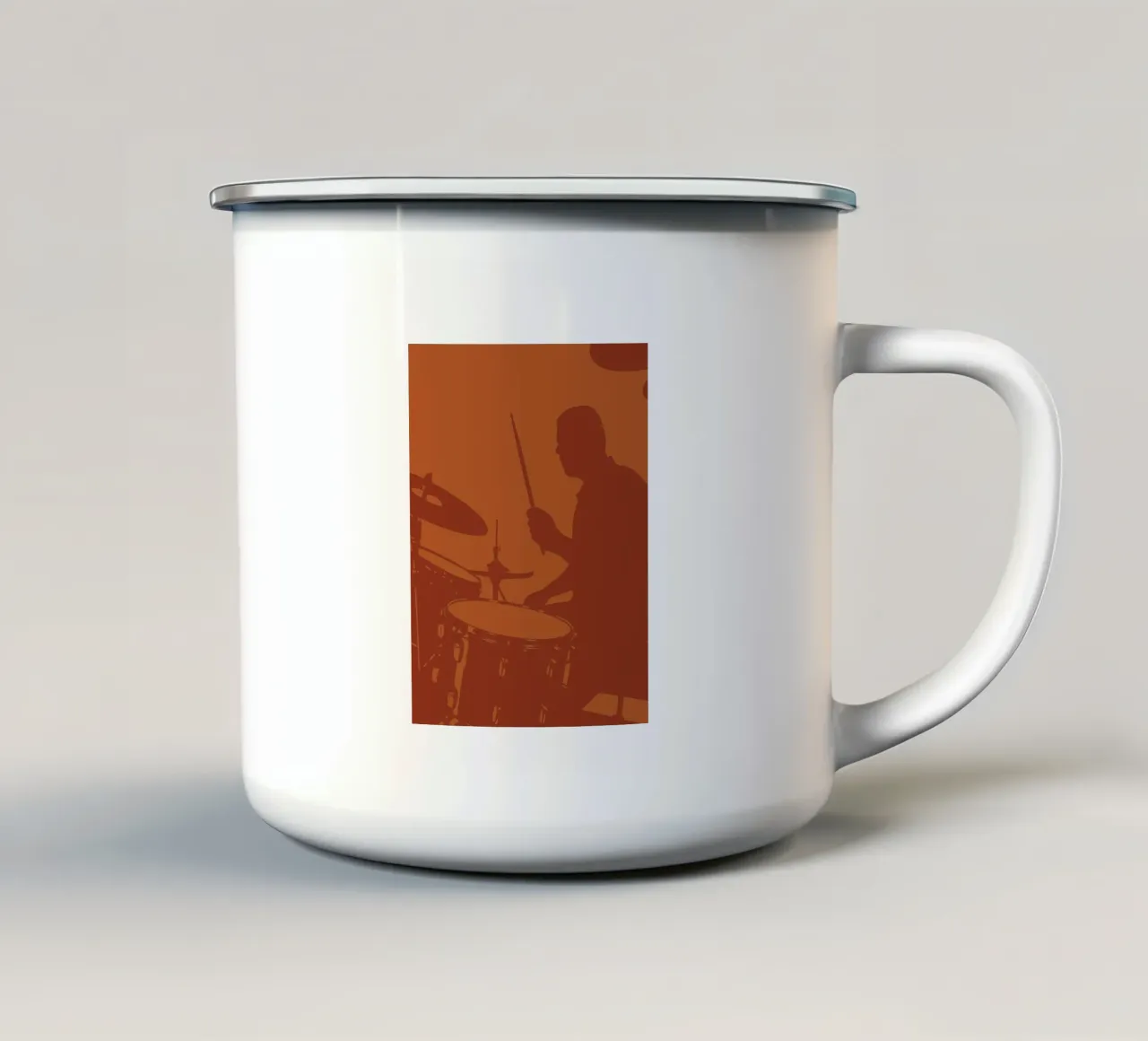 Batterista tazza in smalto da MUSIC EDITION