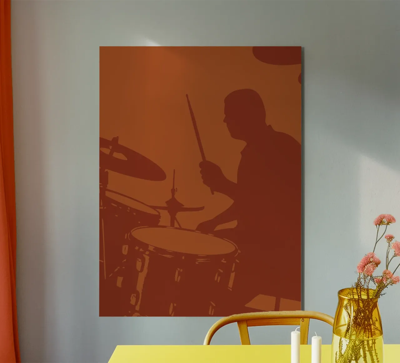 Drummer alu-dibond by MUSIC EDITION