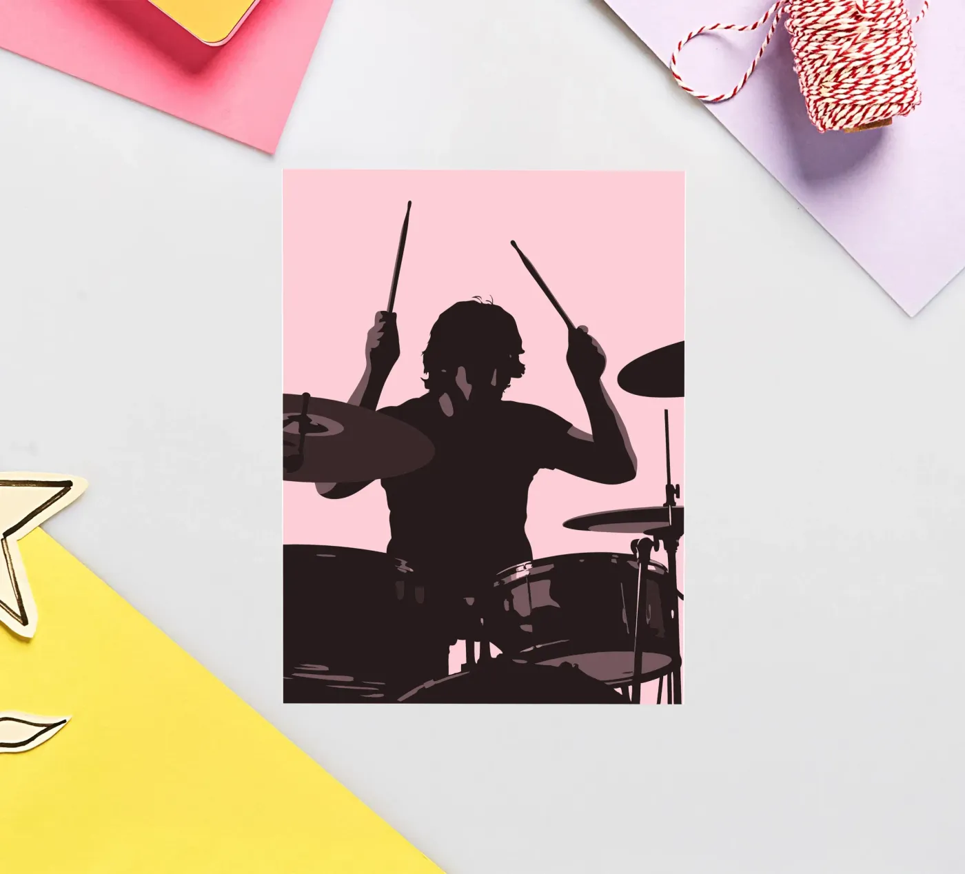 Drummer sticker by MUSIC EDITION