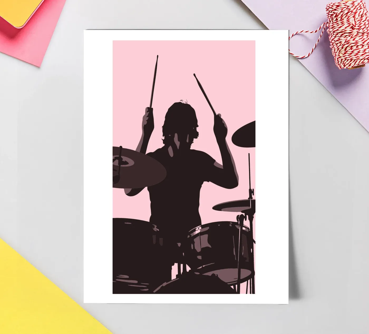 Drummer sticker sheet by MUSIC EDITION