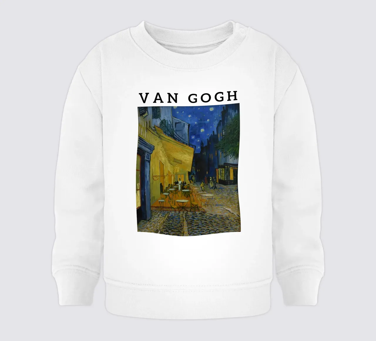 Notte al caffè in stile Van Gogh felpa neonato da tokovictory