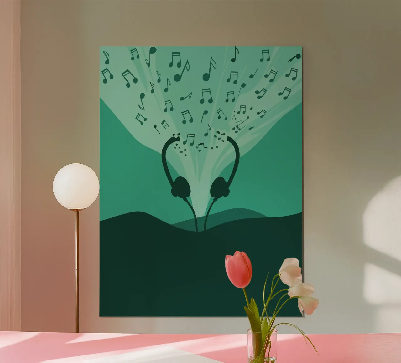 Cuffie musicali poster con telaio in plastica da MUSIC EDITION