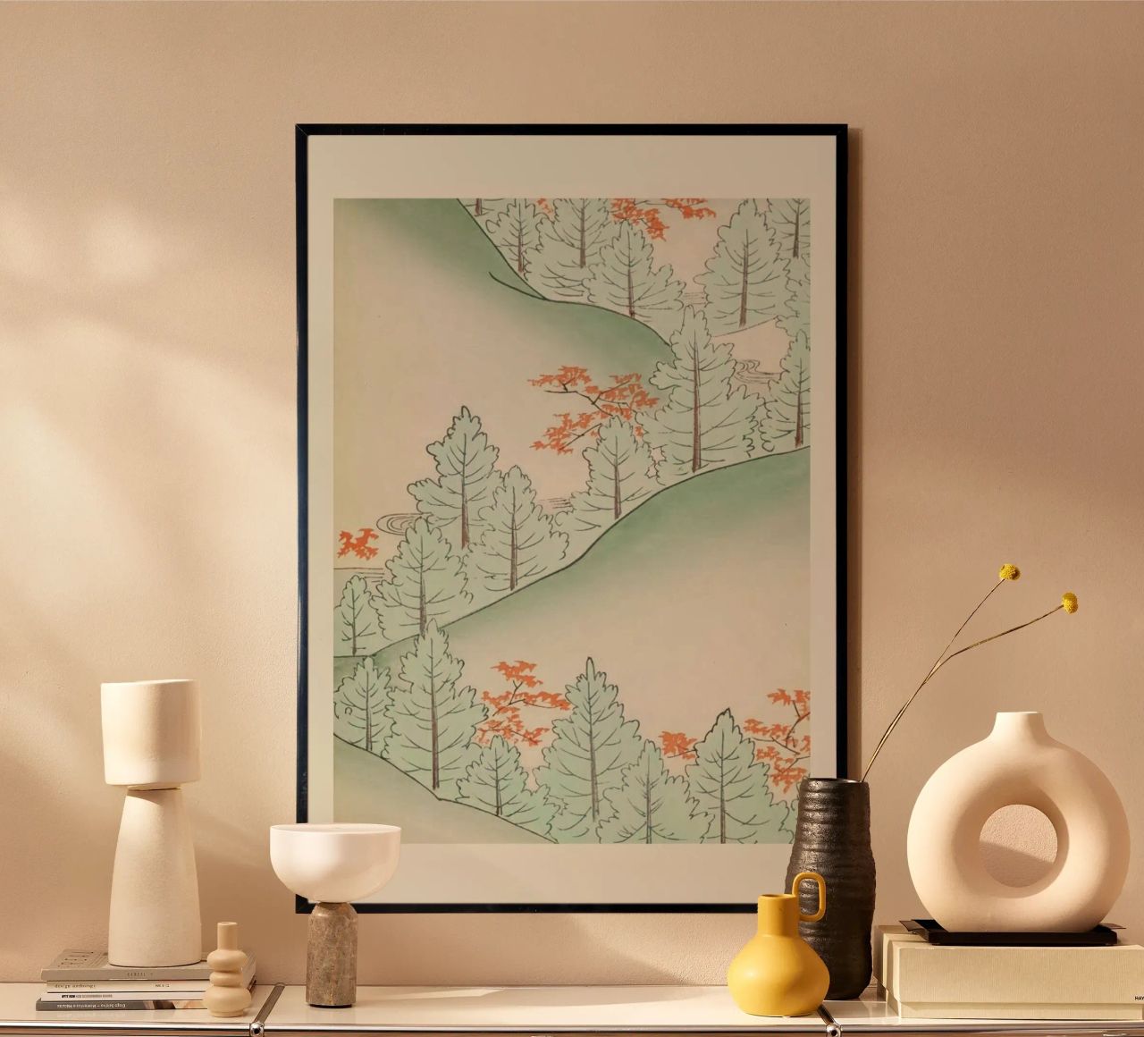 Shin-Bijutsukai - Forest Trail Poster von Vintage by JUNIQE