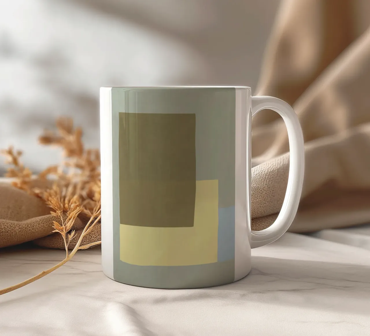 Sovrapposizione di colori design minimale 03 tazza in ceramica da Little Dean