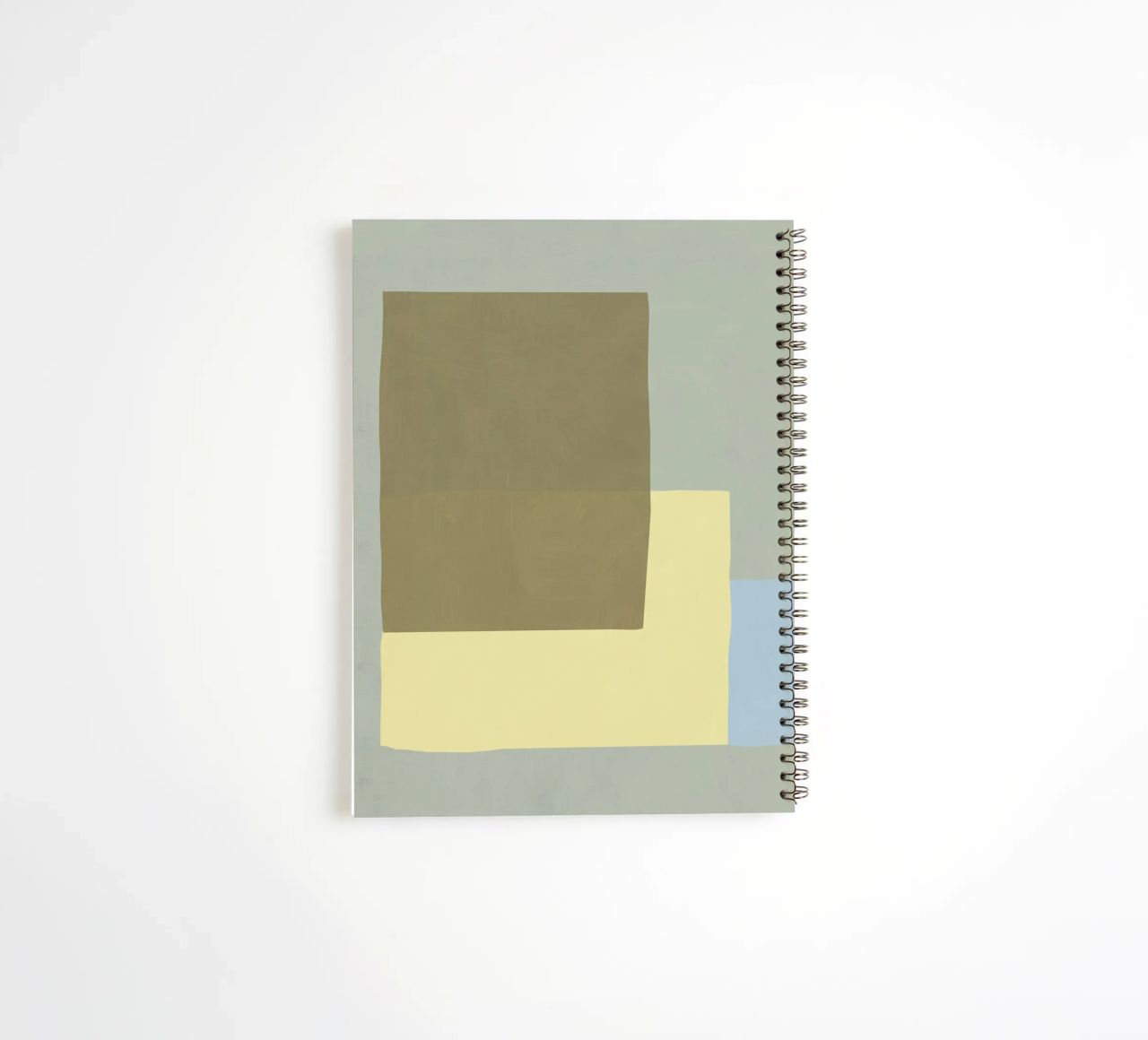 Overlay of colors minimal design 03 spiral notebook by Little Dean