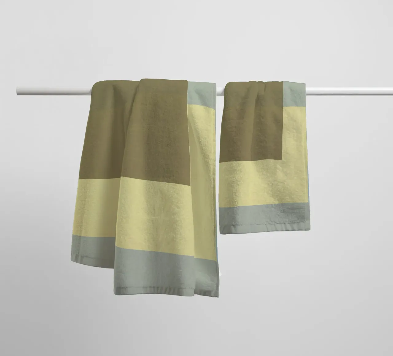 Superposición de colores diseño minimalista 03 toalla de baño de Little Dean