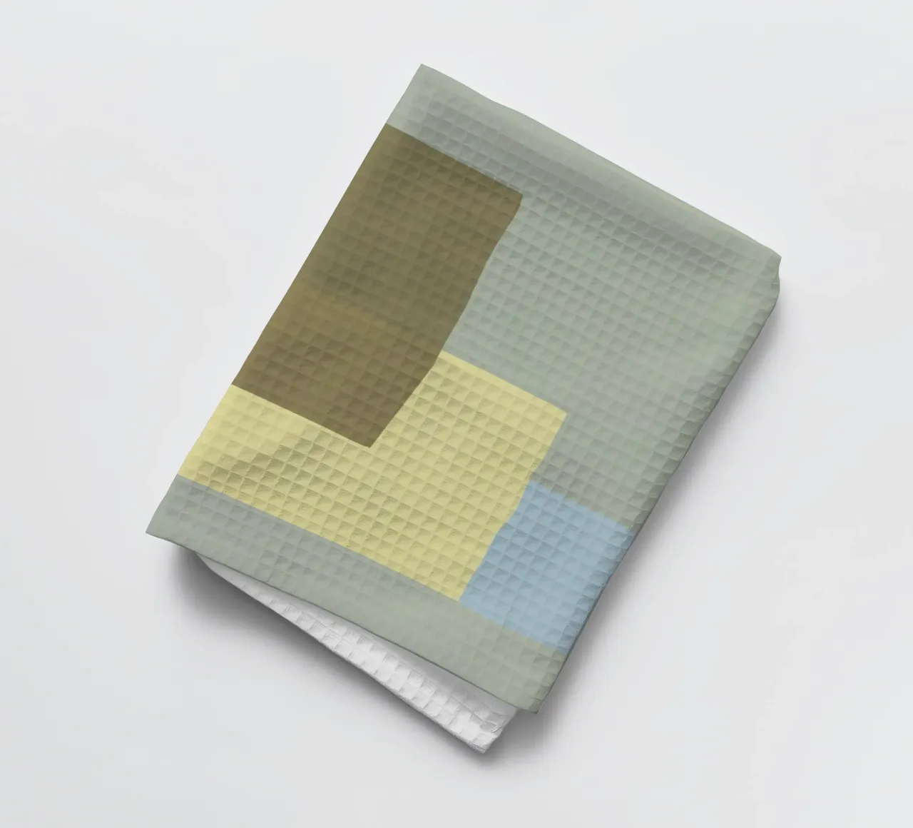 Overlay of colors minimal design 03 tea towel by Little Dean